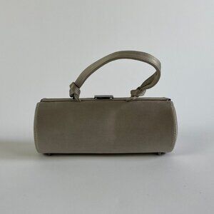 Philip Treacy Grey Cylinder Clutch